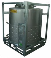 全新304不锈钢吨桶加热化工储油罐一吨1500升树脂桶316L方桶 UN认证